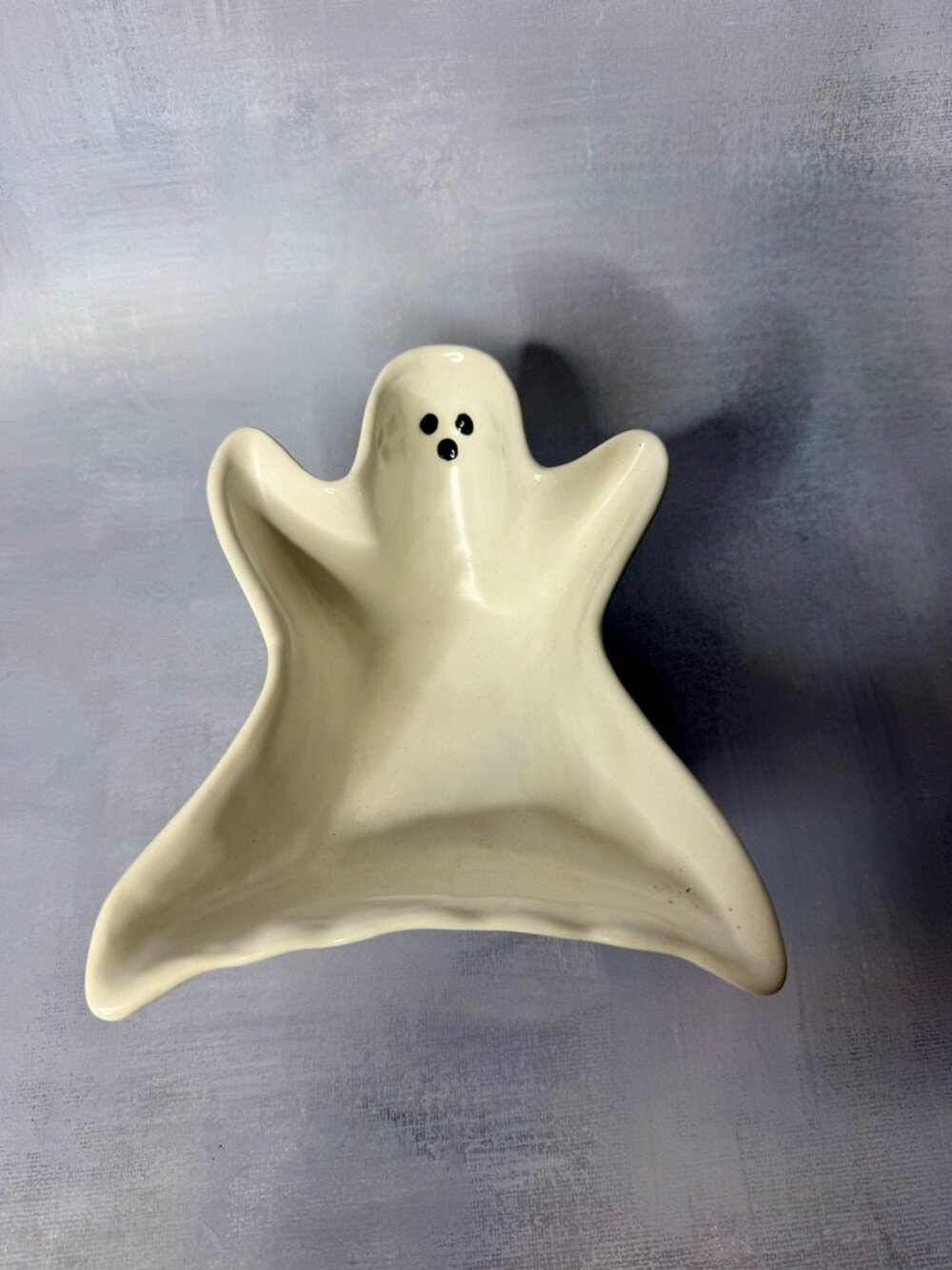 Ceramic Ghost Shaped Trinket Dish